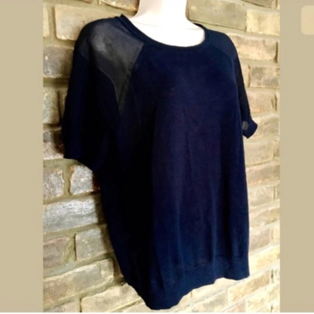 J. Crew Mesh-Sleeved Pullover Sweater, MSRP $64.50 - Picture 6 of 8
